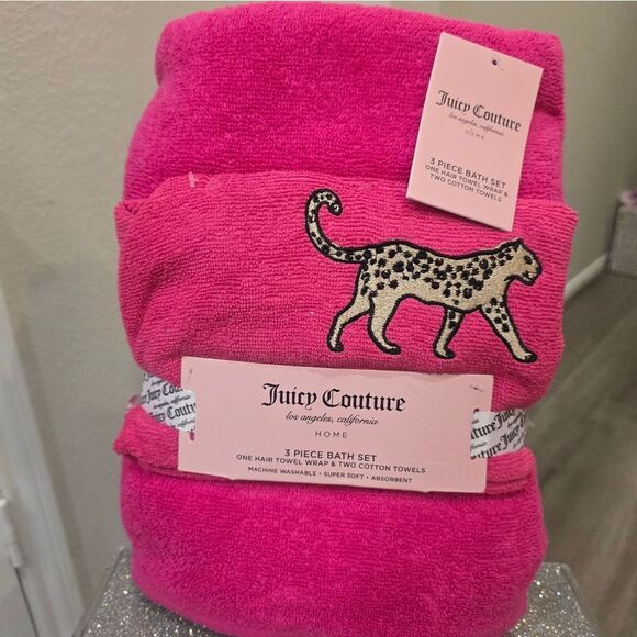 Juicy Couture Home Leopord Print 3-PC Bath Set - Picture 3 of 5